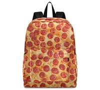 dfjdhegj 3d Pizza Pepperoni Pattern Large Travel Laptop Backpack Computer Bag for Men Women School Bookbags Work