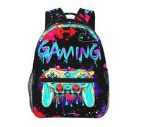 dfjdhegj Alien Sky Green Lightweight Travel Backpack Zipped Front Pocket Printed Laptop Bag Fashion Casual Daypack For Work, Hiking, Camping Unisex