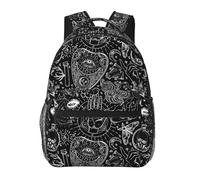 dfjdhegj Alien Sky Green Lightweight Travel Backpack Zipped Front Pocket Printed Laptop Bag Fashion Casual Daypack For Work, Hiking, Camping Unisex