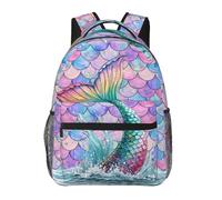 dfjdhegj Alien Sky Green Lightweight Travel Backpack Zipped Front Pocket Printed Laptop Bag Fashion Casual Daypack For Work, Hiking, Camping Unisex