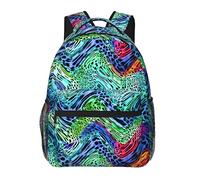 dfjdhegj Autism Awareness Lightweight Travel Backpack Zipped Front Pocket Printed Laptop Bag Fashion Casual Daypack For Work, Hiking, Camping Unisex