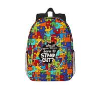 dfjdhegj Autism Bag Autism Awareness Backpack High Laptop Backpack Travel Hiking Camping Daypack