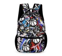 dfjdhegj Basketball School Backpack for Kids Girls Boys, 16 Inch Cool Basketball Themed Bookbag, School Backpack for Students Children, sustainable, Lightweight, Large