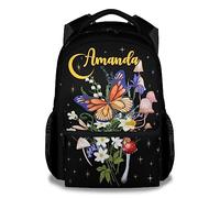dfjdhegj Butterfly Backpack for Kids Girls, 16" Cute Cartoon Backpack for School, Large Bookbag for Students, Backpack Gifts for Butterfly Lovers
