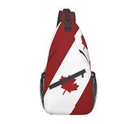 dfjdhegj Canada Casual Daypack Bag Canada Flag Shoulder Bag Chest Bags Crossbody Bag Canadian Sling Backpack