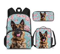 dfjdhegj Crocodile Backpack for School Boys 6-7/10-12/5-6/8-9 Lunch Box Kids Elementary Schoolbag Lunch Bag Pencil Case 15 Inch Book Bag for Girls 2nd Grade Back Pack Lunchbox Pencil Case Set