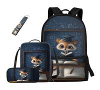 dfjdhegj Crocodile Bookbag and Lunch Box for Kids Green Boys Backpack 10-12 Years Old 4 Pcs School Bag Set Pencil Case for Elementary Middle Casual Daypack for Outdoor