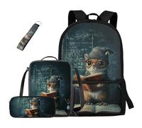 dfjdhegj Crocodile Bookbag and Lunch Box for Kids Green Boys Backpack 10-12 Years Old 4 Pcs School Bag Set Pencil Case for Elementary Middle Casual Daypack for Outdoor