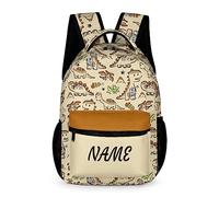 dfjdhegj Custom Cute Mermaid Tai Kid Backpack Personalized Kid's Name Text Children School Bag Customized Bookbag Backpack for Boys Girls Student
