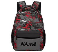 dfjdhegj Custom Orange Tie Dye Backpack Personalized Name Text Backpack Daypacks Customized BookBags School Bag for Student Boys Girls