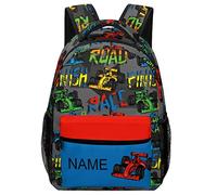 dfjdhegj Custom Orange Tie Dye Backpack Personalized Name Text Backpack Daypacks Customized BookBags School Bag for Student Boys Girls