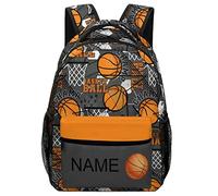 dfjdhegj Custom Orange Tie Dye Backpack Personalized Name Text Backpack Daypacks Customized BookBags School Bag for Student Boys Girls