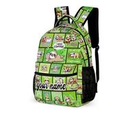 dfjdhegj Custom Sloth Backpack for Kids Girls Boys School, 16 Inches Cute Sloth Theme Bookbag, Adjustable, Lightweight, Large, Colorful Backpack for School