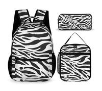 dfjdhegj Custom Zebra Backpack for Kids Girls Boys School, 16 Inches Cute Zebras Theme Bookbag, Adjustable, Lightweight, Large, Colorful Daily Casual Backpacks