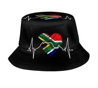dfjdhegj Cute South Africa Flag Bucket Hats Fashion Sun Cap Packable Summer Outdoor South African Fisherman Hat for Men Women