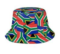 dfjdhegj Cute South Africa Flag Bucket Hats Fashion Sun Cap Packable Summer Outdoor South African Fisherman Hat for Men Women