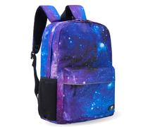 dfjdhegj Galaxy Backpack for Boys, Girls, Kids Back Pack Padded Laptop Compartment, Kids' Bookbags for School, Cosmic Pack, Space Backpack, Purple Galaxy, 17 Inch