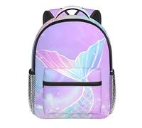 dfjdhegj Girls Mermaid Tail Backpacks Kids Bookbag 16 Inch Shoulder Bag Casual Daypack for 1-5th Grade