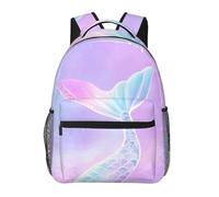 dfjdhegj Girls Mermaid Tail Backpacks Kids Bookbag 16 Inch Shoulder Bag Casual Daypack for 1-5th Grade