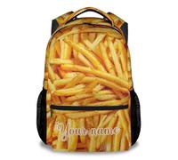 dfjdhegj Girls School Backpack for Kids, 17 Inch Cute Pizza Backpacks Adjustable Straps, Red Large Food Bookbag for Travel