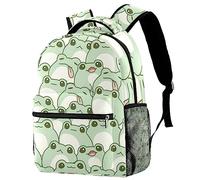 dfjdhegj Green Alien UFO Moon Outer Space Galaxy Casual School Backpack For Teen Girls Boys, Shoulder Bag For Men Women