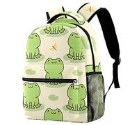 dfjdhegj Green Alien UFO Moon Outer Space Galaxy Casual School Backpack For Teen Girls Boys, Shoulder Bag For Men Women