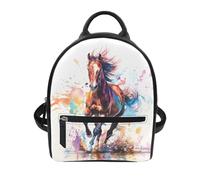 dfjdhegj Green Axolotl Backpack for Women Teenager Purse Small Leather Backpacks Lightweight Shoulder Bag Daypack for Travel Party Favor Beach Sackpack Daypack