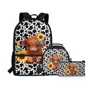 dfjdhegj Green Axolotl Backpack Lunch Box Set for Girls 8-12 Elementary Bookbag Math formula School Bag and Lunch Bag Pencil Case 3 In 1 Middle High Back Packs Daycare Satchel Rucksack