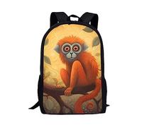 dfjdhegj Green Kids Animal Wolf Backpack for Boys Girls Lightweight Comfy Padded Elementary School Backpack 17 Inch Novelty Student Child Personalized Bookbag