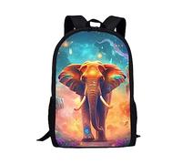 dfjdhegj Green Kids Animal Wolf Backpack for Boys Girls Lightweight Comfy Padded Elementary School Backpack 17 Inch Novelty Student Child Personalized Bookbag