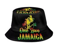 dfjdhegj Jamaica Bucket Hat Fashion Jamaican Flag Fisherman Hat Summer Outdoor Travel Beach Hat for Women Men Adults