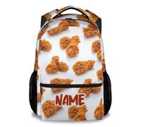 dfjdhegj Kid Backpack for Boys - 17 Inch School Backpack Large, Lightweight - Custom Pizza Bookbag for School, Travel and Camp