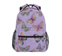 dfjdhegj Kids Backpack for Girls Boys Butterflies and Mandala School Backpack Travel Toddler School Bag Backpacks Student Kids School Bags