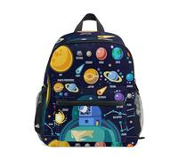 dfjdhegj Kids Backpack Universe Infographics Solar System Planets Todder Backpack Lightweight Preschool Kindergarten Book Bag Practical and Daycare Bag for Travel,Toys