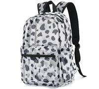 dfjdhegj Marble Butterfly Mesh Backpack for Women Girls, Semi-Transparent School Bag Bookbag See Through Beach Bags for Kids Adults (Purple)