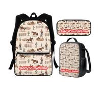 dfjdhegj Moon Star and Sun Backpack Purse 3 PCS Middle School Bag Lunch Box Pencil Case Set Galaxy Space School Bookbag for Elementary/Preschool/Kindergarten Back Packs Satchel Daypack