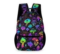 dfjdhegj Mushroom School Backpack for Kids Girls Boys, 16 Inch Cute Mushrooms Themed Bookbag, School Backpack for Students Children, Lightweight, Large