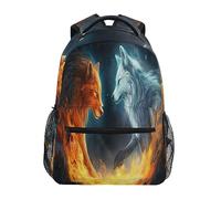 dfjdhegj Neon Glowing Green Flame Dragon Backpack for Boys Girls Elementary School Bookbag Back Pack 202b5945
