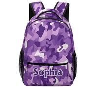dfjdhegj Personalized Camouflage School Backpack for Students Children Custom Schoolbag for Girl Boy Casual Bookbag 16 In