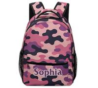 dfjdhegj Personalized Camouflage School Backpack for Students Children Custom Schoolbag for Girl Boy Casual Bookbag 16 In