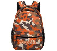 dfjdhegj Personalized Camouflage School Backpack for Students Children Custom Schoolbag for Girl Boy Casual Bookbag 16 In