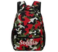 dfjdhegj Personalized Camouflage School Backpack for Students Children Custom Schoolbag for Girl Boy Casual Bookbag 16 In