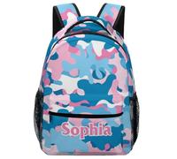 dfjdhegj Personalized Camouflage School Backpack for Students Children Custom Schoolbag for Girl Boy Casual Bookbag 16 In