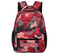 dfjdhegj Personalized Camouflage School Backpack for Students Children Custom Schoolbag for Girl Boy Casual Bookbag 16 In