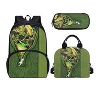 dfjdhegj Pink Hearts Sloth Strawberry Print Girls Backpack Set, Kids Backpacks Lunch Bag & Pencil Case, Kawaii Girls Bookbag School Bag for Elementary School