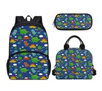 dfjdhegj Pink Hearts Sloth Strawberry Print Girls Backpack Set, Kids Backpacks Lunch Bag & Pencil Case, Kawaii Girls Bookbag School Bag for Elementary School