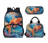 dfjdhegj Pink Hearts Sloth Strawberry Print Girls Backpack Set, Kids Backpacks Lunch Bag & Pencil Case, Kawaii Girls Bookbag School Bag for Elementary School