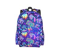 dfjdhegj Psychedelic Colorful Mushrooms Stylish Backpack Adjustable Padded Shoulder Straps Daypacks For College Travel One Size