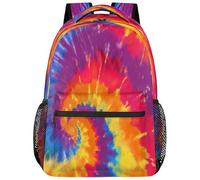 dfjdhegj Rainbow Tie Dye Backpacks for Girls Boys, Abstract Travel Backpack Laptop Backpack Waterproof School Backpack Bookbags for Teens Kids Backpack Multiple Pocket