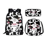 dfjdhegj School Backpack Set for Girls Boys, 3Pcs Kids Travel Backpack Bookbag Lunch Box Pencil Pouch Pen Case